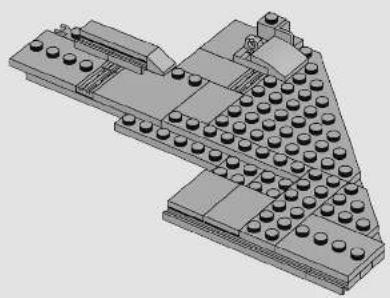 3D architectural model of a multi-tiered building structure with visible foundation and window (no text or symbols)