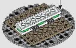 3D architectural rendering of a multi-level building complex with circular elements and green walls (no visible text or symbols)