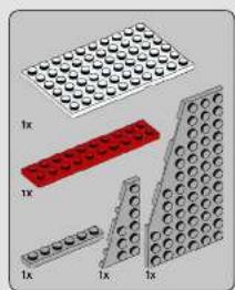 Illustration of LEGO base blocks with red and gray patterns (no text or symbols)