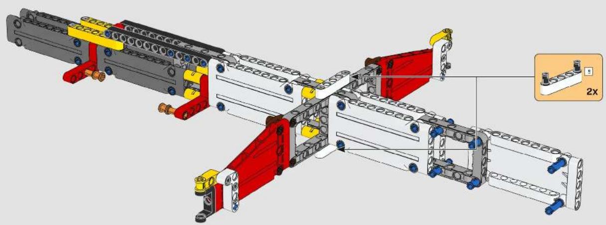 3D mechanical assembly diagram showing interconnected components with no visible text or symbols