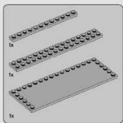 Three identical 3D-rendered rectangular blocks with rounded tops, arranged vertically (no text or symbols)