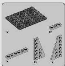 Illustration of various plastic components with no visible text or symbols