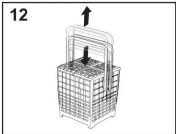 CANDY CF 6B2S3PSX - Cutlery basket (only on some models) - 2