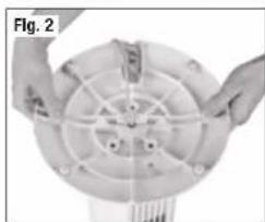 HONEYWELL HYF023 - Fixation du ventilateur vertical à la base - 2