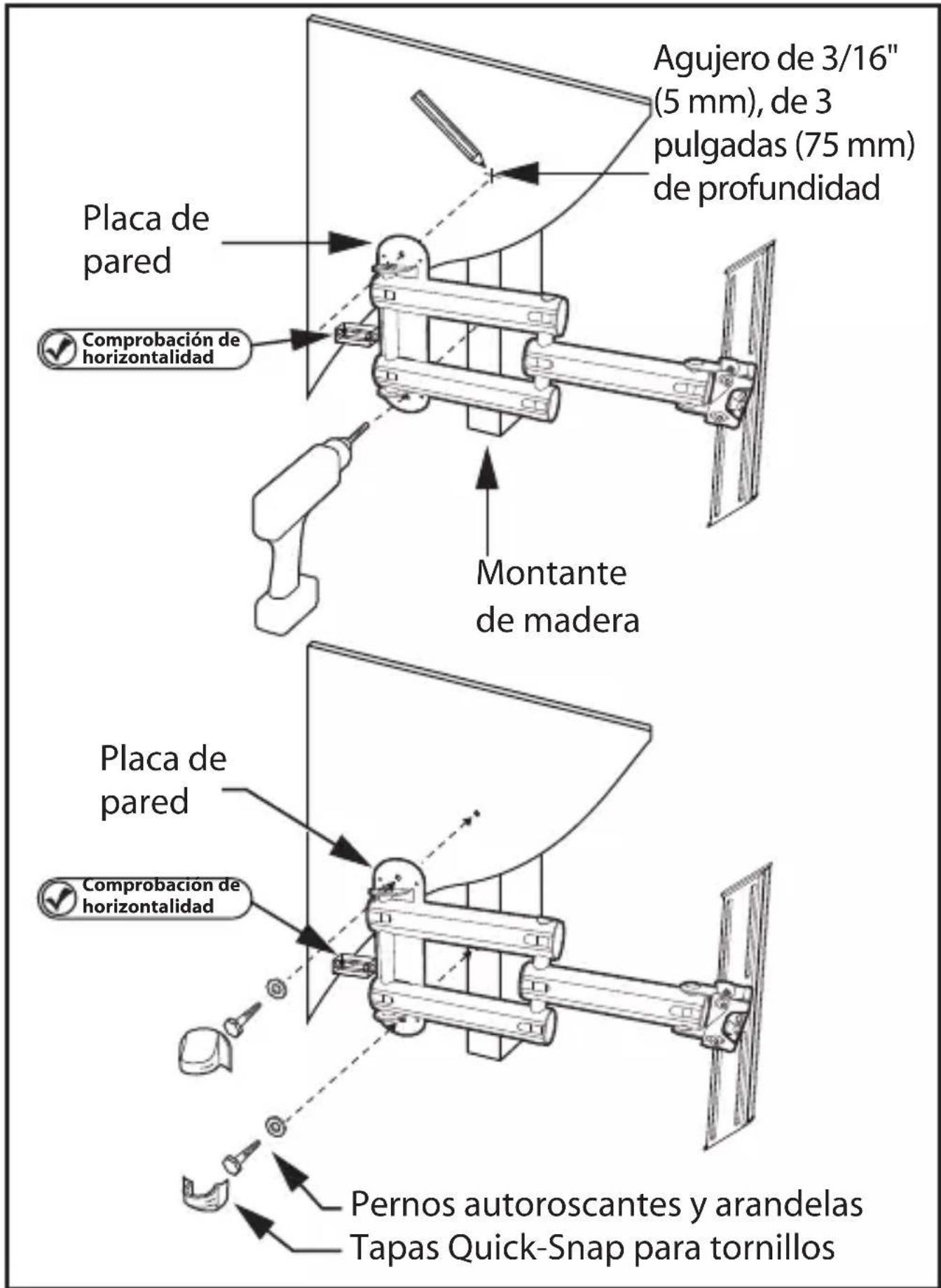 MONSTER FSM-ART-M-EFS - Instalación de la base FlatScreen para televisores planos - 2