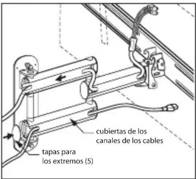 MONSTER FSM-ART-M-EFS - Colocación del cable de alimentación eléctrica de su televisor y de los cables de AV a través de sistema de organización de cables de la base - 1
