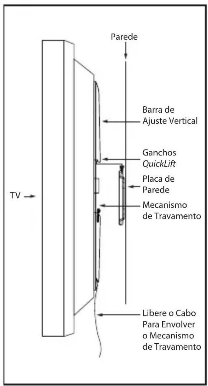 MONSTER FSM-FLAT-M-EFS - Pendurando a TV e Barras de Ajuste Verticalna Placa de Parede - 3