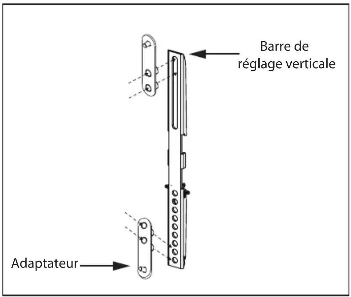MONSTER FSM-FLAT-M-EFS - Fixation des adaptateurs de rallonge pour allonger le modèle VESA™ à 400 x 400 - 1