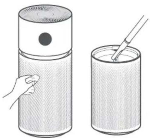 Xiaomi Smart Air Purifier Elite - Pulizia delle pale della ventola e del condotto dell'aria - 2