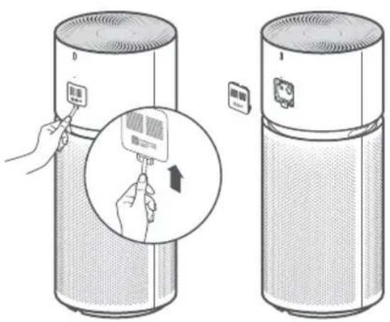 Xiaomi Smart Air Purifier Elite - Cleaning the filter compartment Cleaning the laser particle sensor - 2