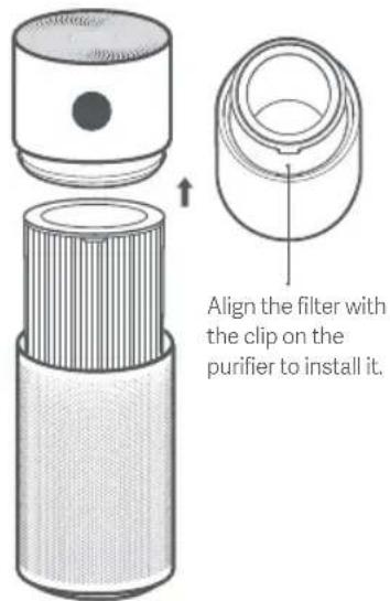 Xiaomi Smart Air Purifier Elite - Opening the filter 2 Replacing the filter - 2