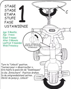 Little Tikes 634321C - STAGES · STADES · ETAPAS · STUFEN · FASES · USTAWIENIA - 1