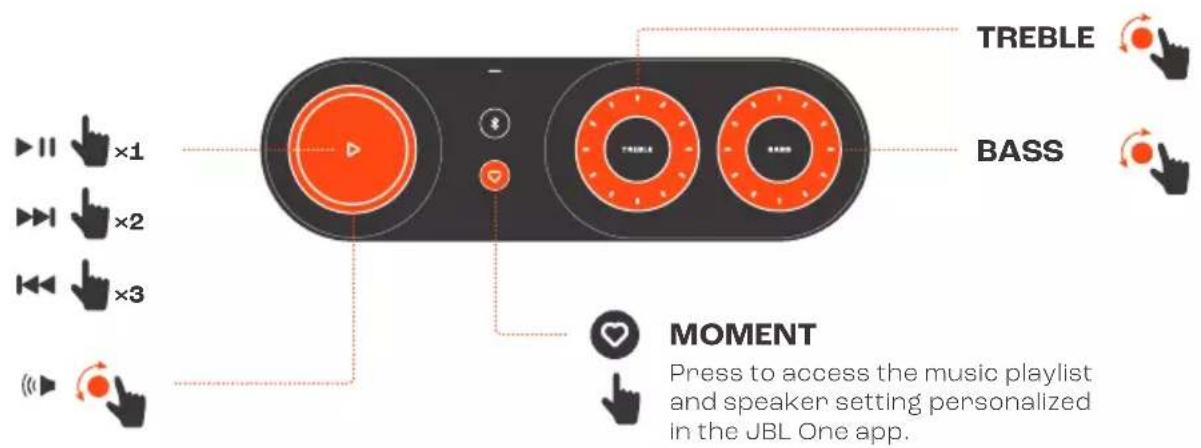 JBL Authentics 500 - BUTTON CONTROL - 2