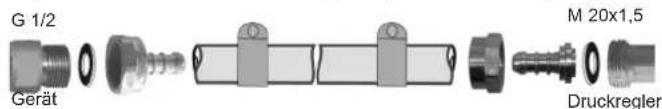 G 1/2 Gerät M 20x1,5 Druckregler