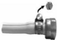 CAMPINGAZ Plancha Flame LX - The barbecue has a G 1/2 threaded gas inlet connector supplied with pre-fitted NF ringed tailpiece and seal. - 2