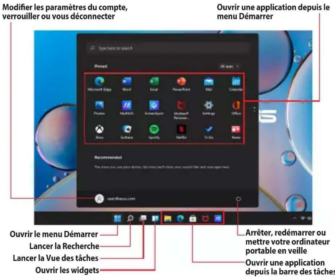 ASUS VivoBook Pro 14 OLED - Menu Démarrer - 1