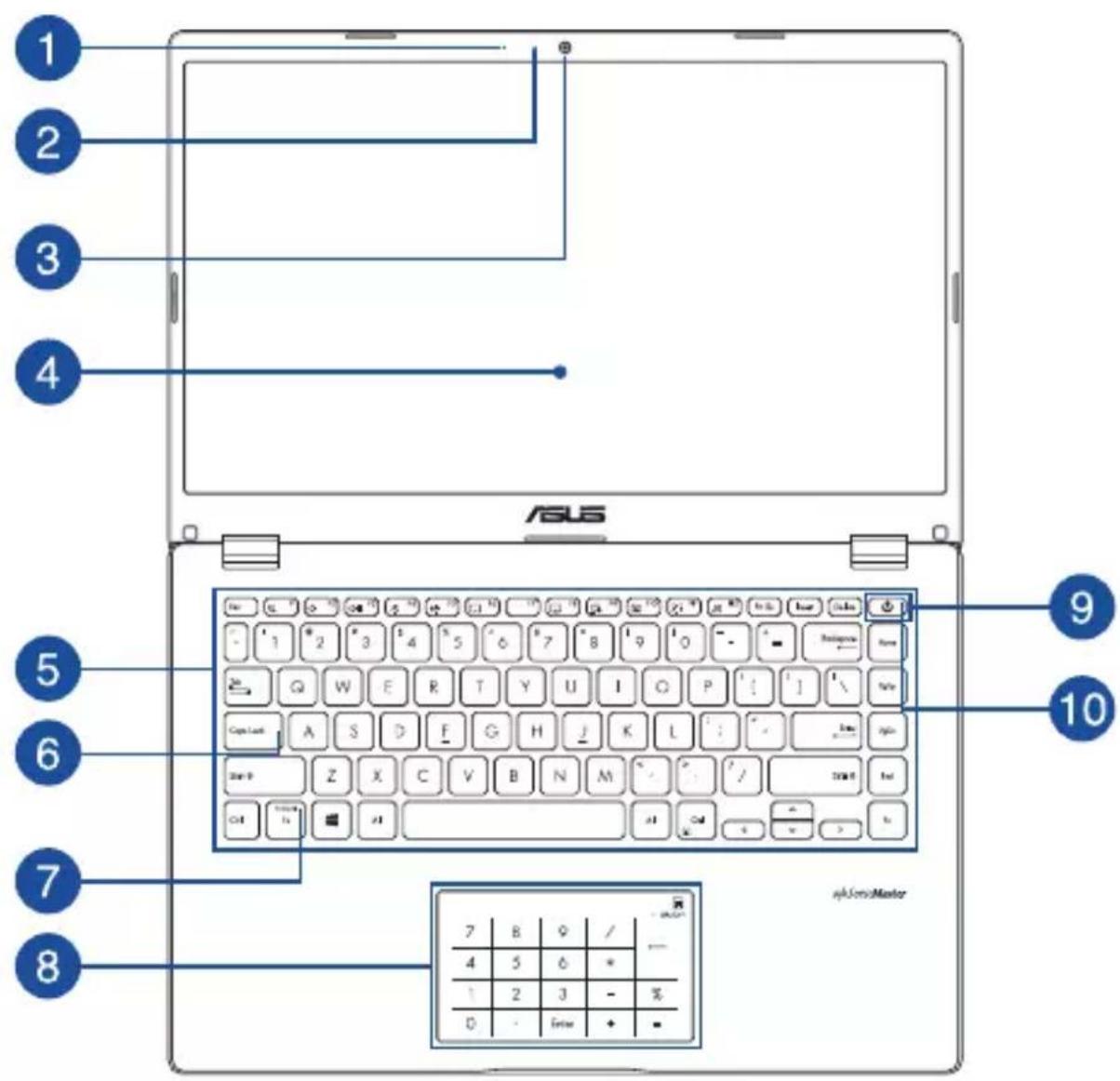 ASUS VivoBook Go 14 - Vue de dessus - 1