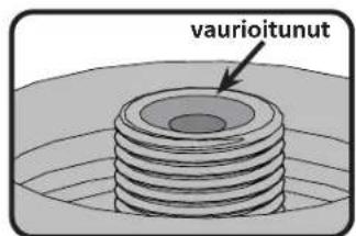 vaurioitunut