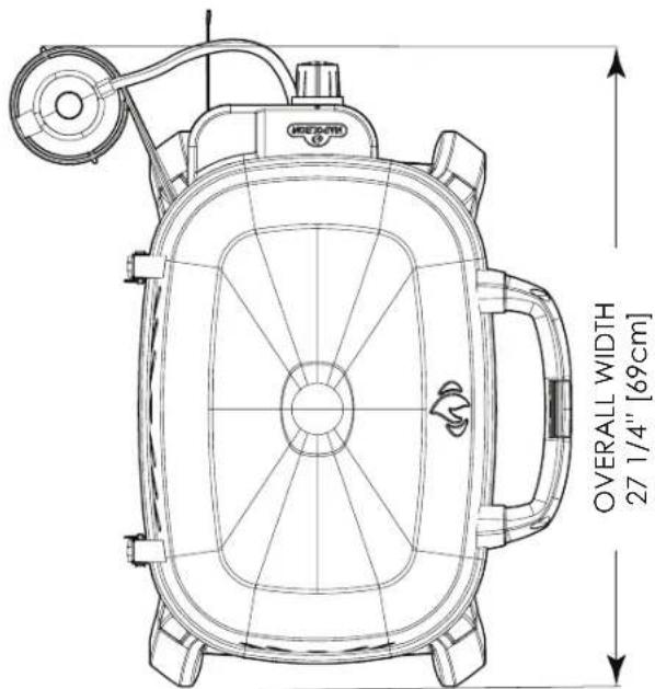 OVERALL WIDTH 27 1/4" [69cm]