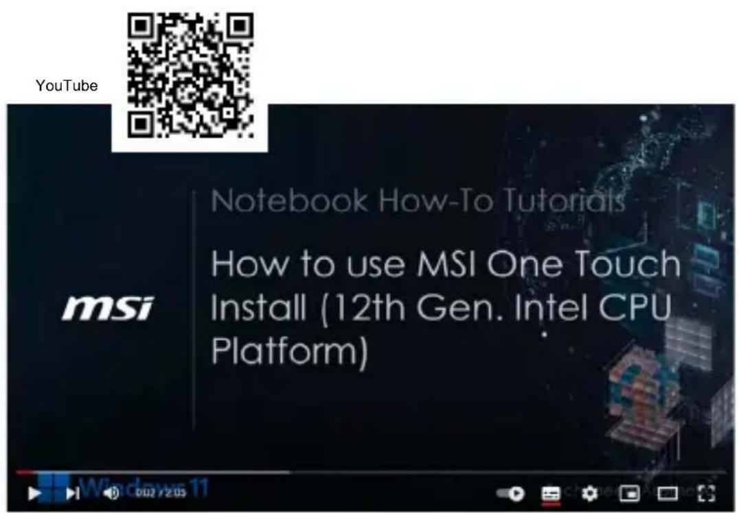 MSI Creator Z16HX Studio - Video : Comment utiliser MSI One Touch Install - 1
