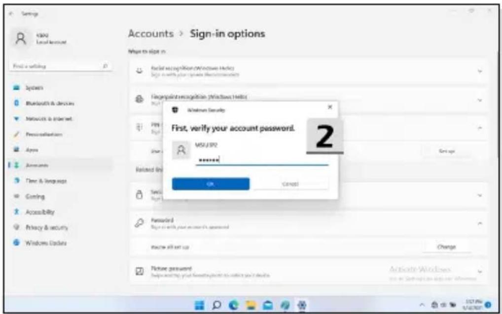 MSI Creator Z16HX Studio - Configurer le code PIN avec Windows Hello - 2