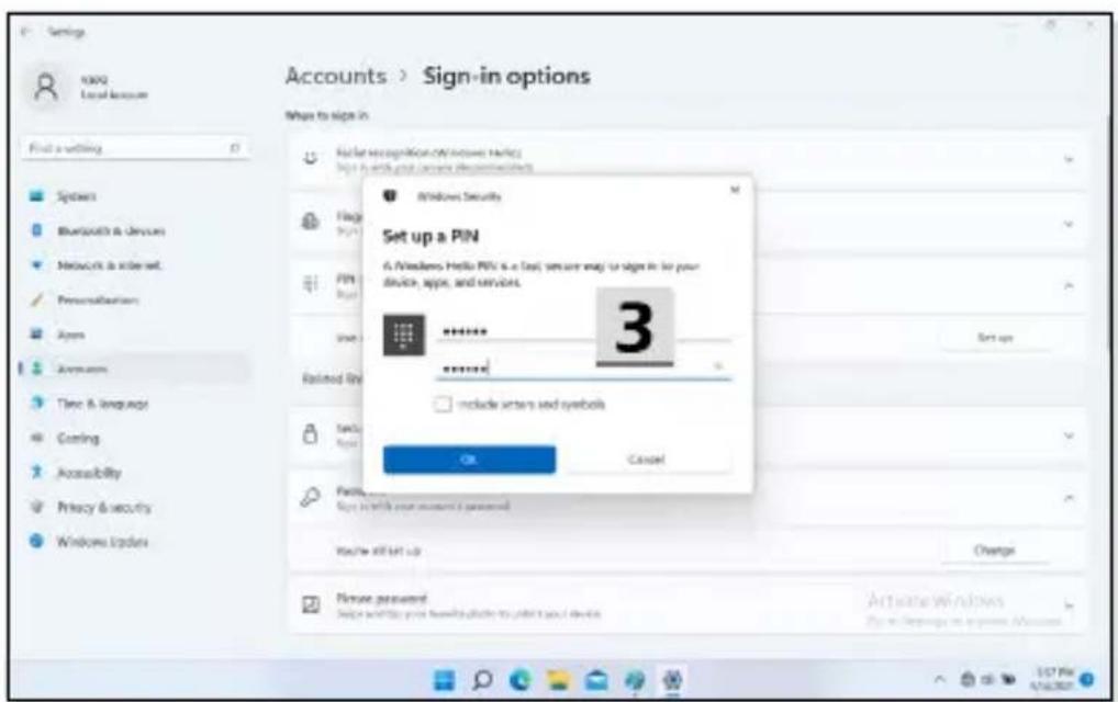 MSI Creator Z16HX Studio - Configurer le code PIN avec Windows Hello - 3