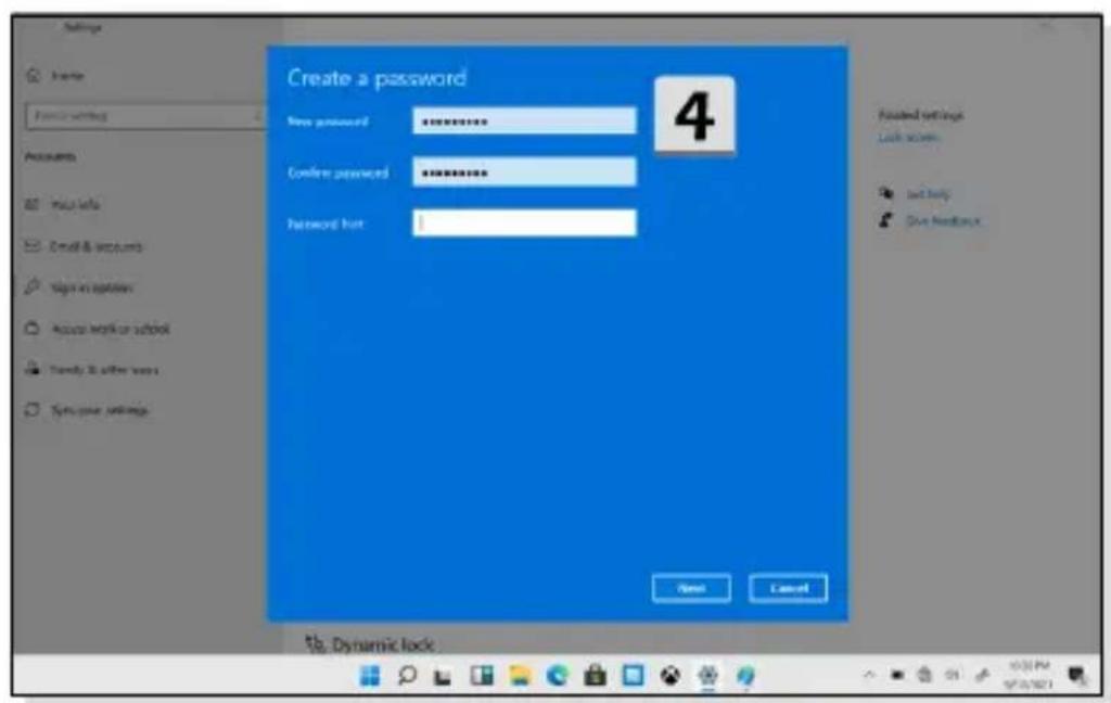 MSI Creator Z16HX Studio - Créer un mot de passer - 4