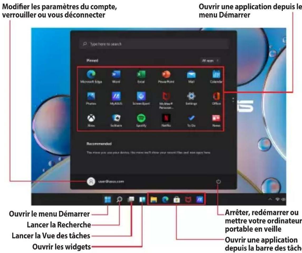 ASUS VivoBook S 16X OLED - Menu Démarrer - 1