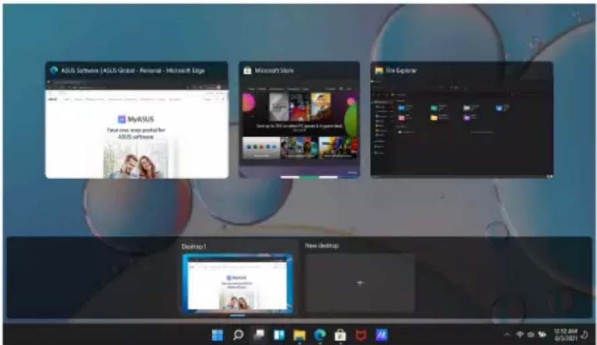 ASUS VivoBook S 14X OLED - Vue des tâches - 1