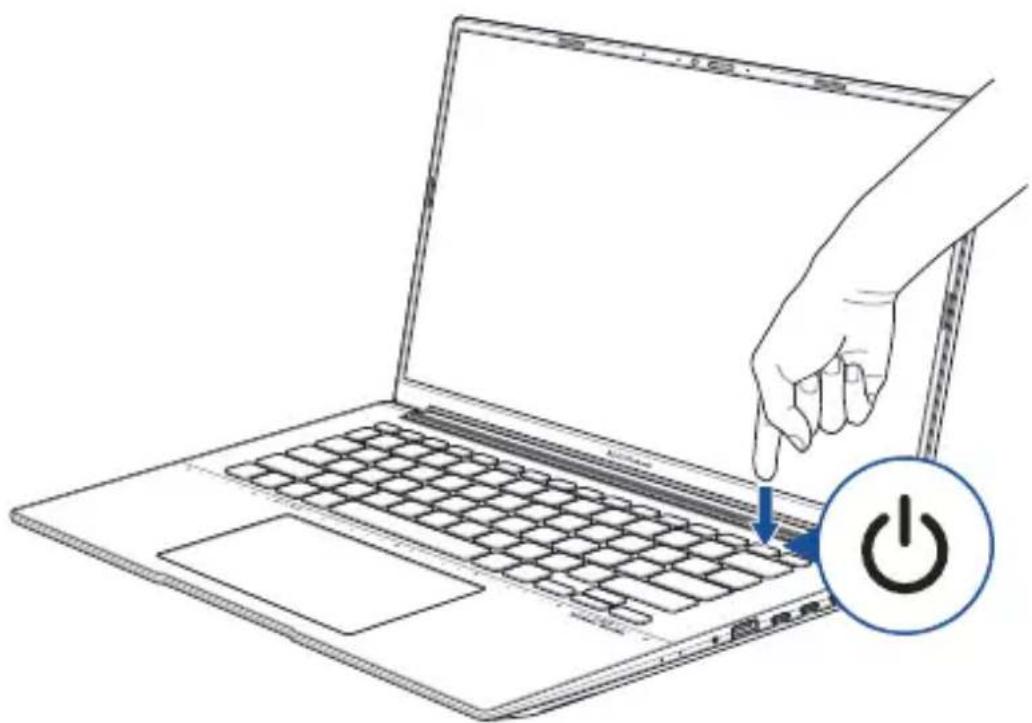 ASUS VivoBook S 14X OLED - Appuyez sur le bouton d'alimentation - 1
