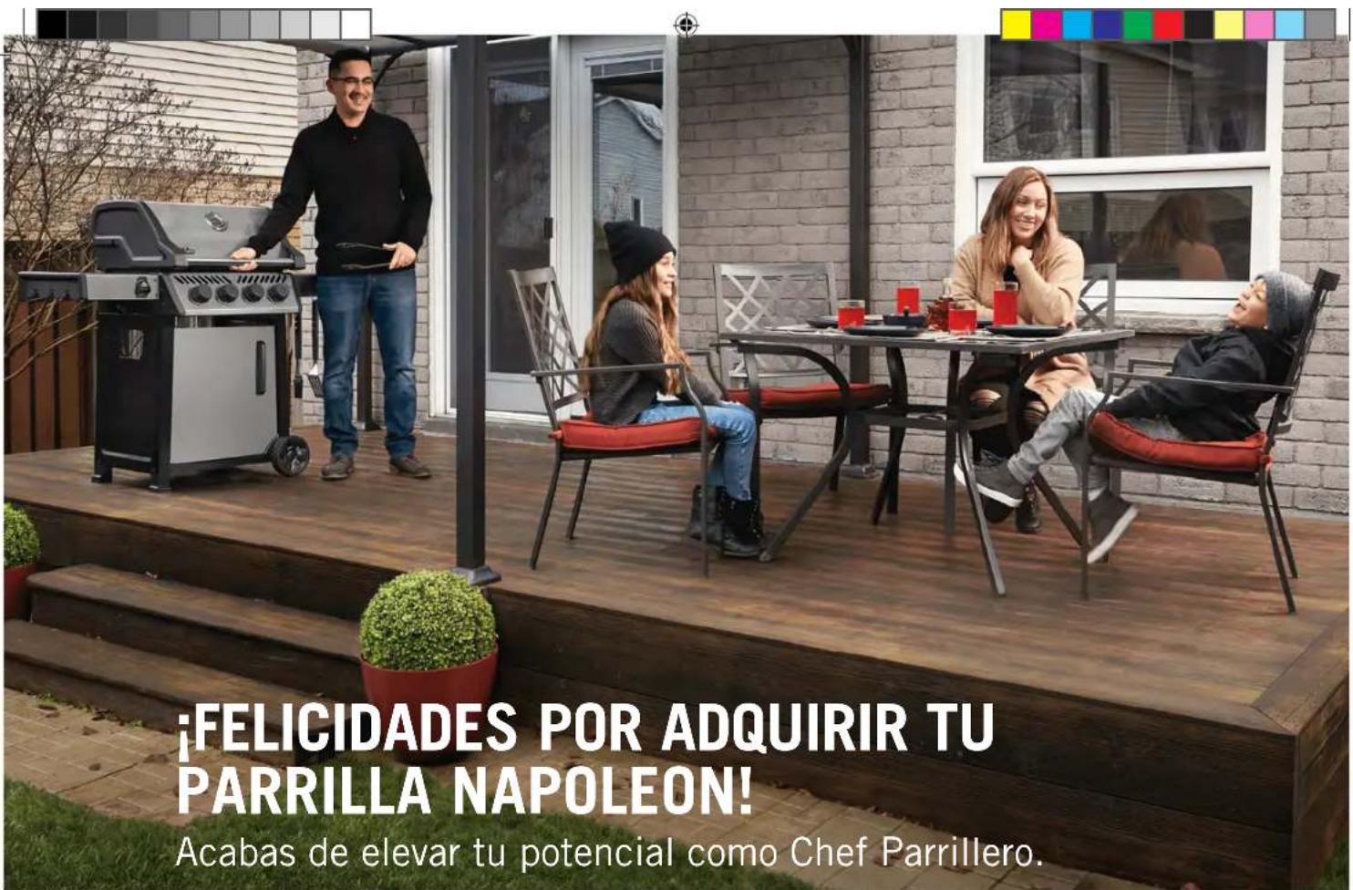 ¡FELICIDADES POR ADQUIRIR TU PARRILLA NAPOLEON! Acabas de elevar tu potencial como Chef Parrillero.
