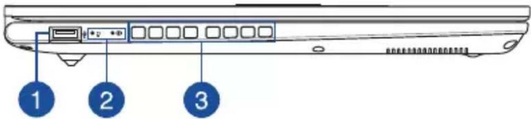 ASUS VivoBook 16 OLED - Côté gauche - 1