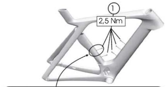 TREK Madone SLR Gen 7 - Fixations de porte-bidon - 1