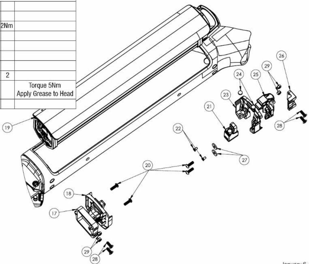 2Nm Torque 5Nm Apply Grease to Head 19 18 17 20 21 22 23 24 25 26 27 28 29 28 29 28 January 6