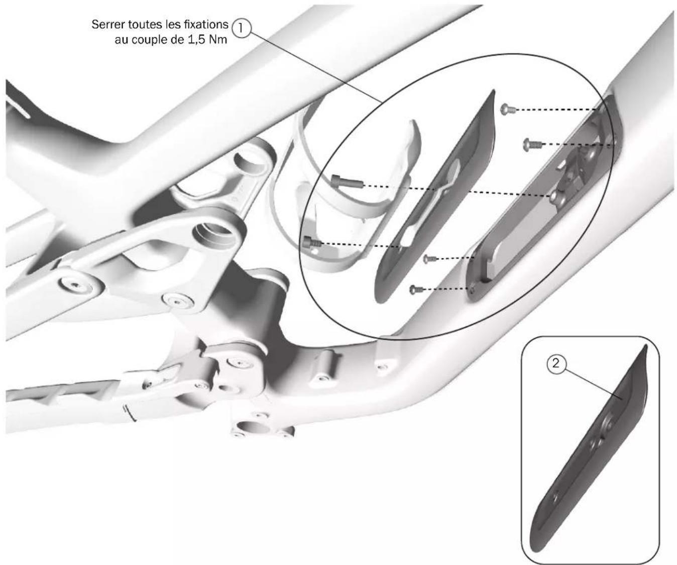 TREK Slash AL Gen 6 - Rangement dans le tube diagonal - 1