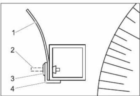 Kärcher RBS 6000 - Prima messa in funzione Installazione del paraspruzzi - 1