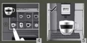 KRUPS Intuition Experience EA876D - MAKE A MILK RECIPE - 5