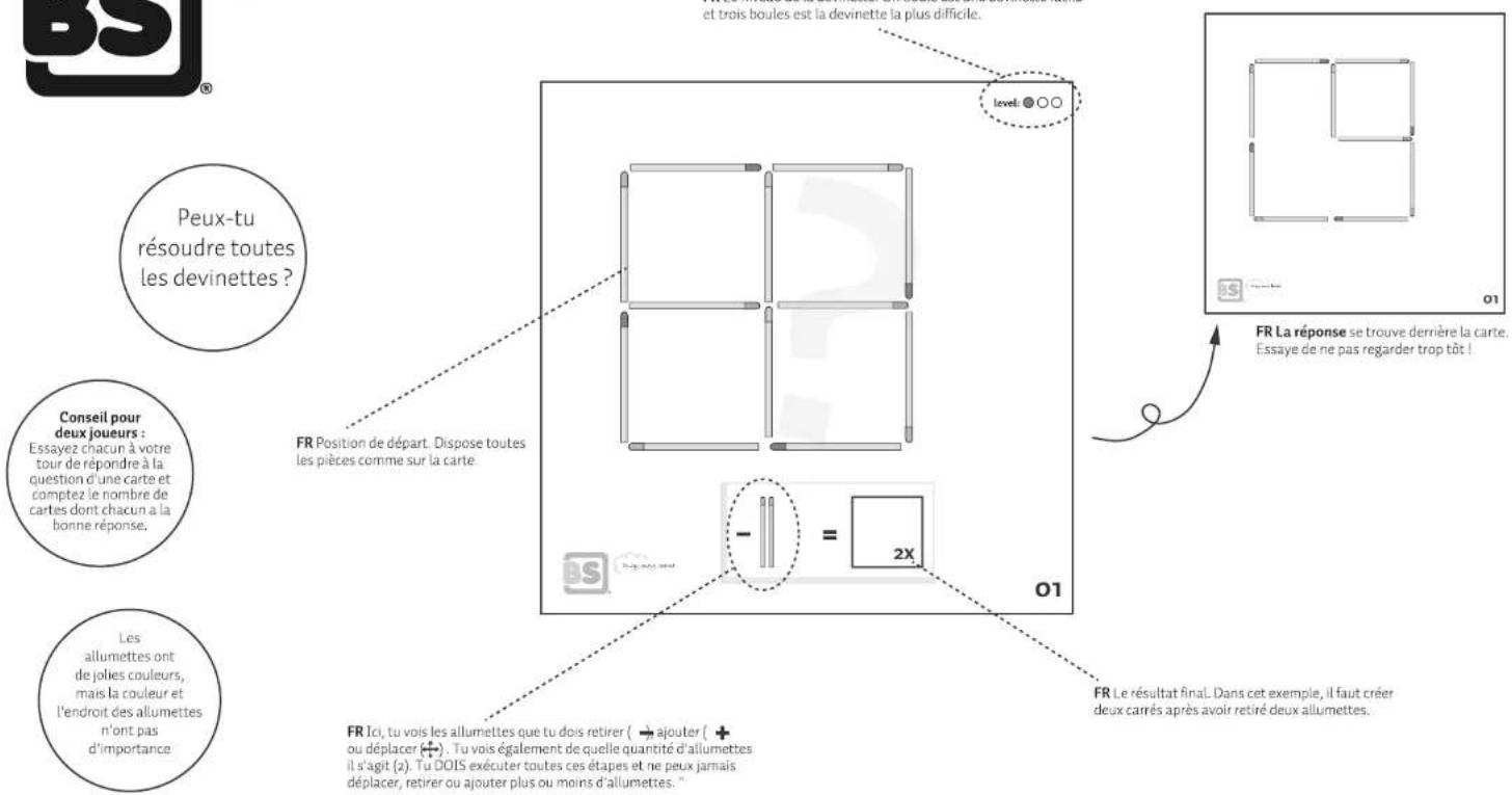 BS NL Lucifer Puzzle GA294 - FR Jeu des allumettes - 1