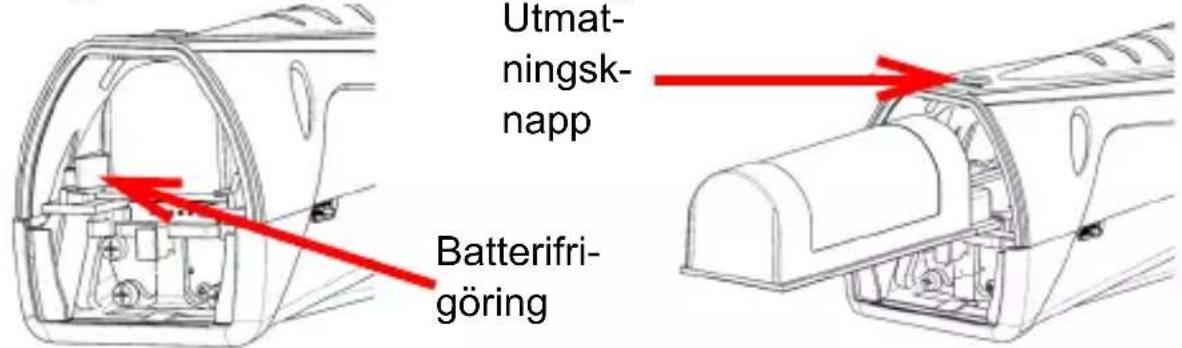 Utmat- ningsk- napp Batterifri- göring
