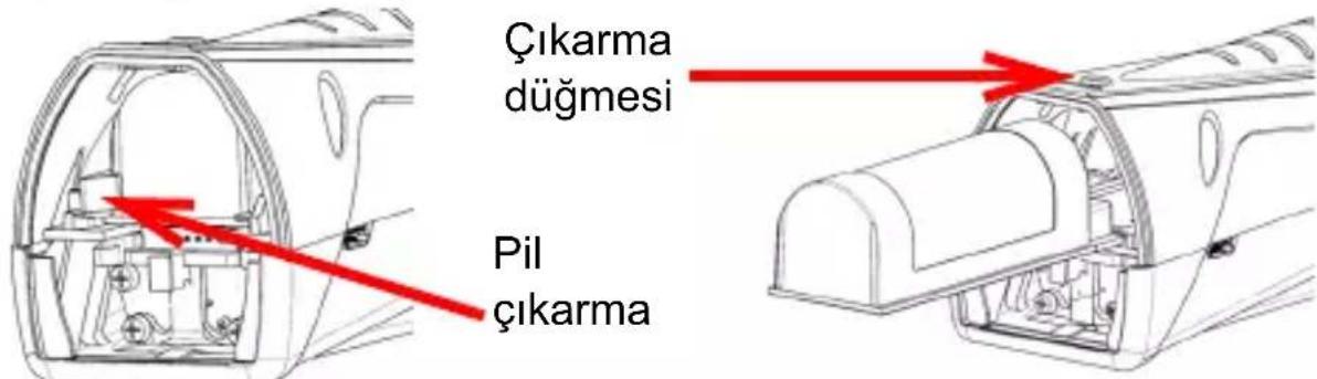 Çıkarma düğmesi Pil Çıkarma