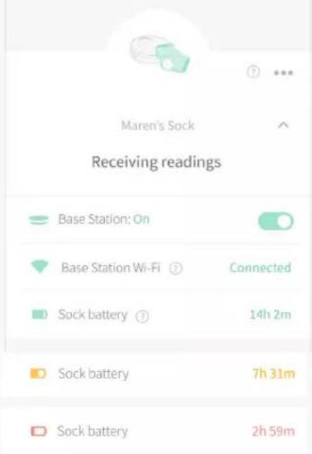 Owlet Smart Sock 3 - Benachrichtigung über niedrigen Akkustand der Socke - 1