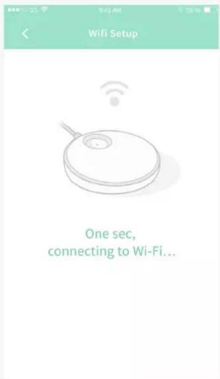 One sec, connecting to Wi-Fi...