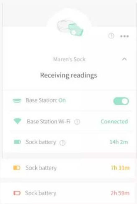 Owlet Smart Sock 3 - Notifica della batteria del Sock scarica - 1