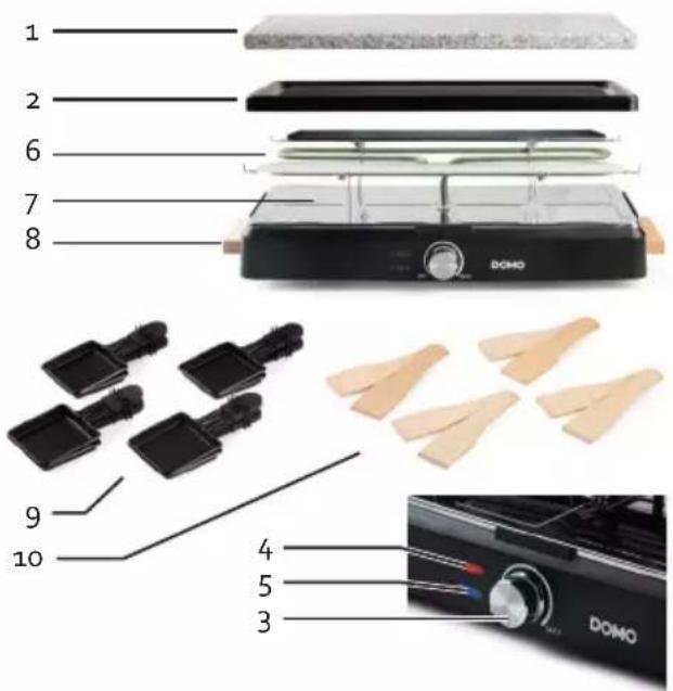 DOMO DO9262G - PARTS - 1