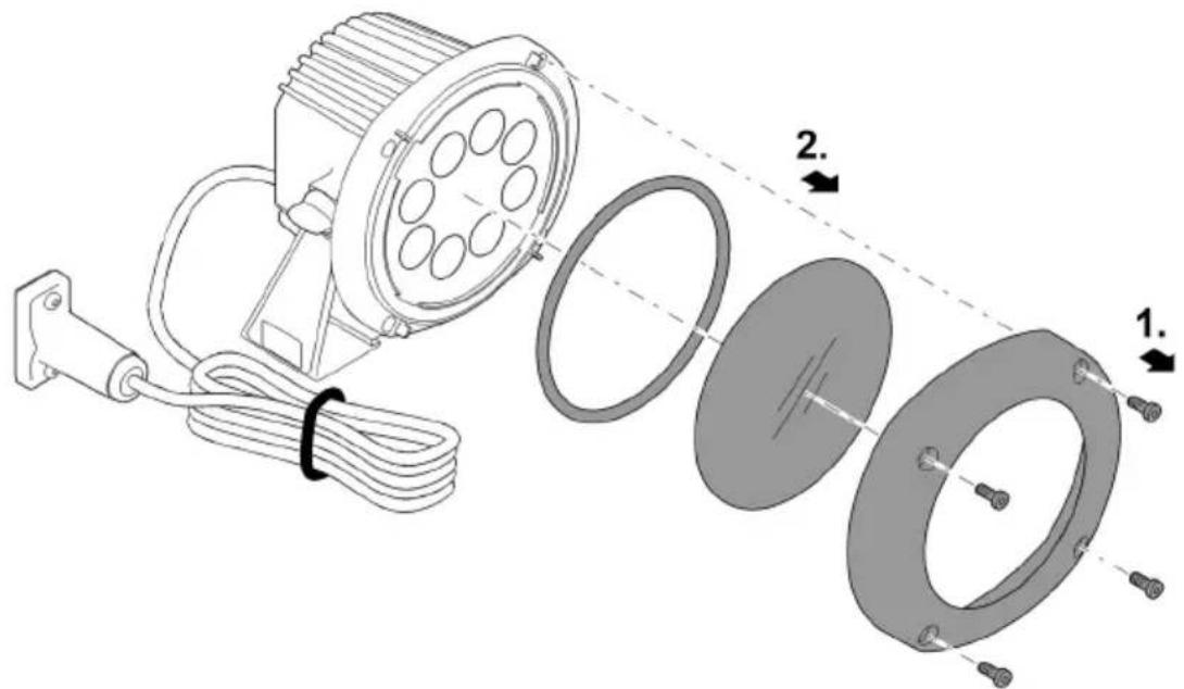 OASE LunAqua Power LED XL - Sustitución del cristal de la lámpara - 1