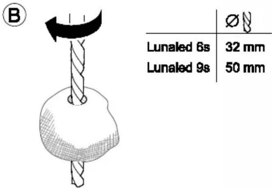 B Lunaled 6s 32 mm Lunaled 9s 50 mm