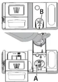 HOTPOINT H7I HP42 LO - RIEMPIMENTO DEL DISTRIBUTORE BRILLANTANTE - 1