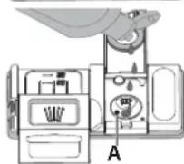 HOTPOINT H7I HP42 LO - REMLIR LE DISTRIBUTEUR DE LIQUIDE DE RINÇAGE - 2