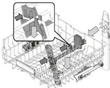 HOTPOINT H7I HP42 LO - CURĂȚAREA BRATELOR DE PULVERIZARE - 1