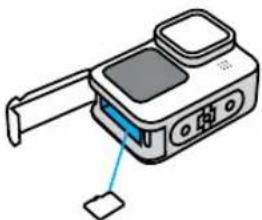 GOPRO HERO 12 Black - INSERTION DE LA CARTE SD ET DE LA BATTERIE - 2